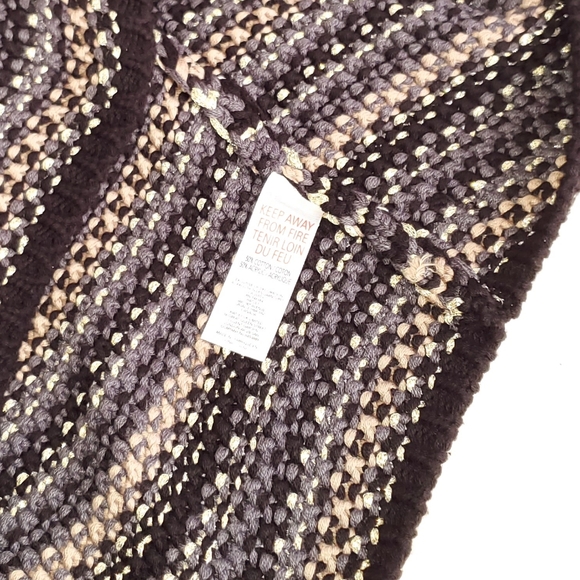 NWT Hatley Chelsie Sweater Charcoal Chevron Blue - Picture 9 of 14